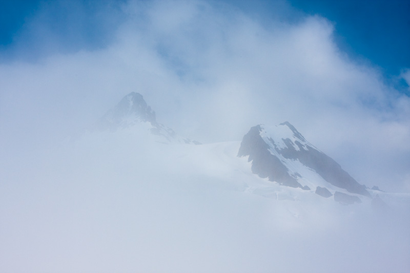 Mount Shuksan Shrouded In Clouds